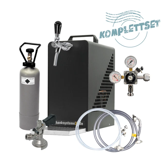 TE-25-1 Black Edition Zapfanlage Komplettset Trockenkühler - schanksysteme24