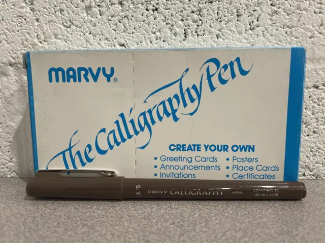 MARVY The Calligraphy Pen 3.5 SEPIA Box Of 12