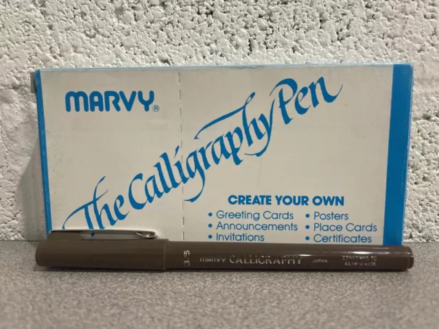 MARVY The Calligraphy Pen 3.5 SEPIA Box Of 12