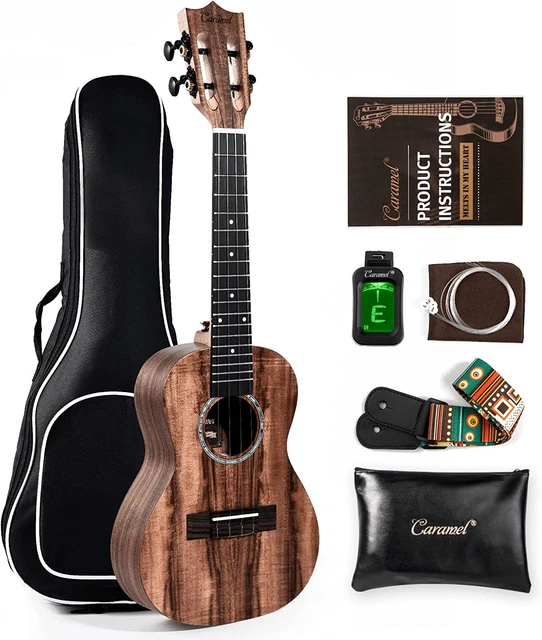 Concert Ukulele, CC207-23 Inch KOA Acacia Wood Ukelele for Adults Beginners Kit Concert Ukulele, CC207-23 Inch KOA Acacia Wood Ukelele for Adults Beginners Kit