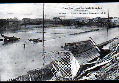 Maisons-Alfort flood flood 1910 (94) houses by southern suburbs flooded
