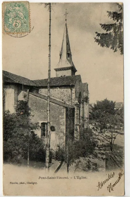 PONT SAINT VINCENT - Meurthe et Moselle - CPA 54 - l' église