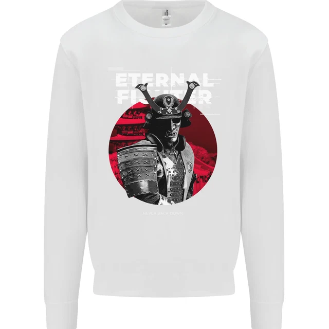 Felpa Maglione Samurai Fighter Skull MMA Arti Marziali Miste 4