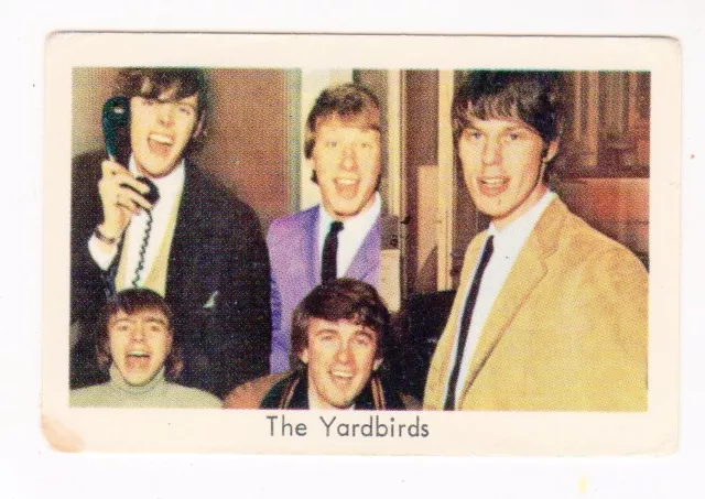 1966-68 Dutch Gum TV66-TV68  Popbilder Unnumbered Series The Yardbirds