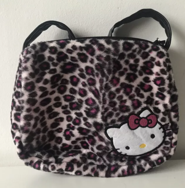 Hello Kitty Pink Leopard Print Faux Fur Fluffy