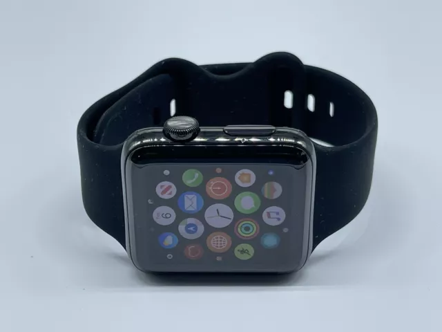 Apple watch series 2 42mm space black stainless steel top