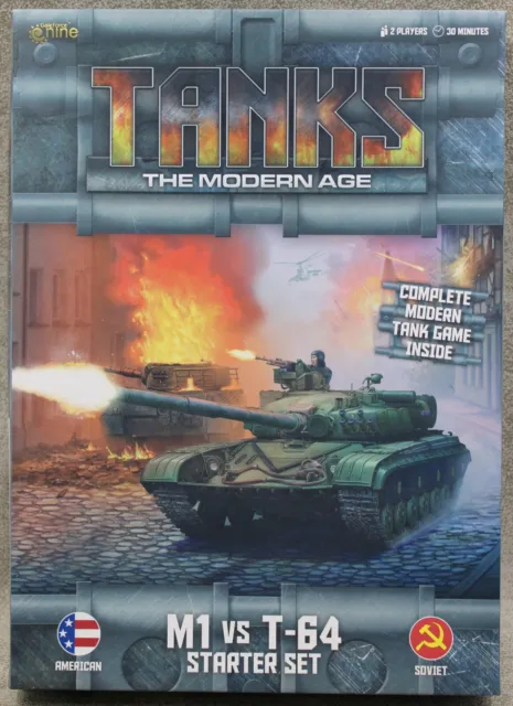 TANKS The Modern Age M1 vs T-64 STARTER SET GF9 Complete Unused 15135