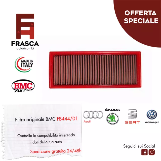 Filtro Aria Sportivo BMC Audi A3 2.0 TDI 1.6 TDI 1.8 TFSI 140 CV 90 CV 160 CV