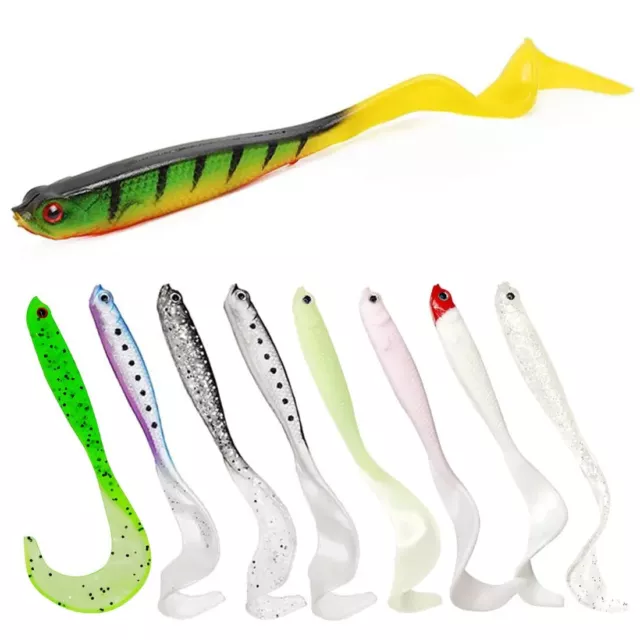 Kit de 8 Leurres Souples pour Pêche à la Truite et Poissons Rouges - 9 Couleurs