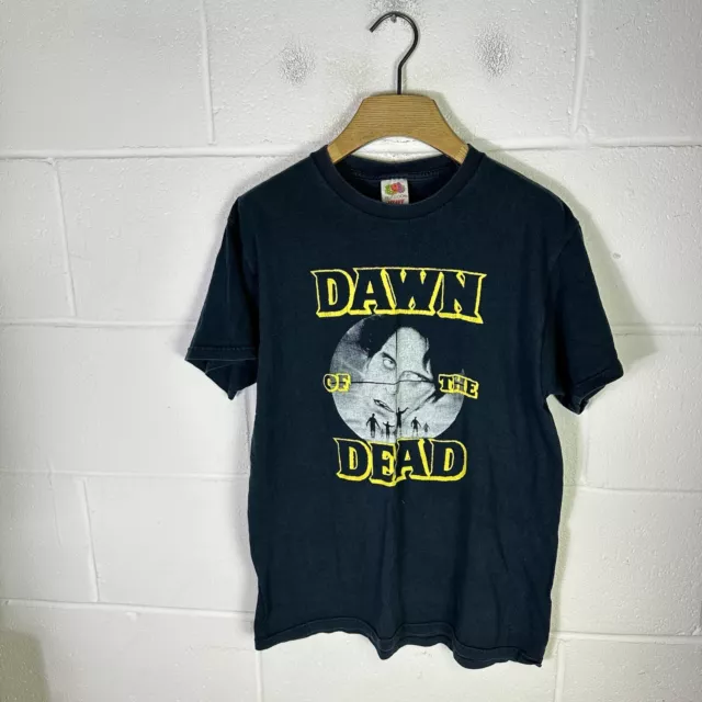 Vintage Dawn Of The Dead Shirt Mens Medium Black Zombie Movie 2004 Horror Retro