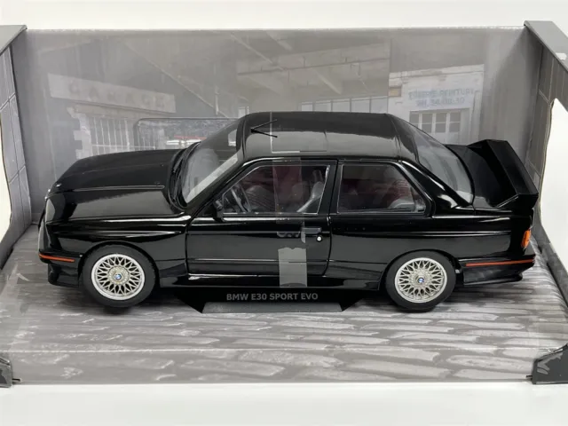 BMW E30 Sport Evo 1990 Noir 1:18 Échelle Neuf Emballé Solido 1801501