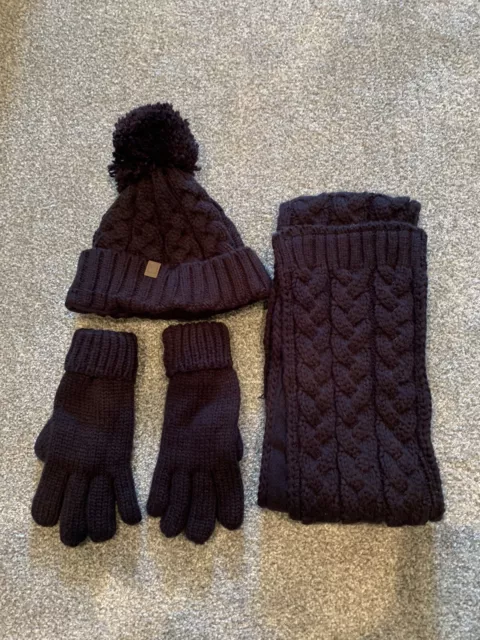 Next Boys Knitted Hat Scarf Gloves Age 11-13 Years