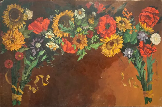 Ölbild Impressionist Stillleben Blumen Jugendstil Studie Wilhelm Kimbel Breslau