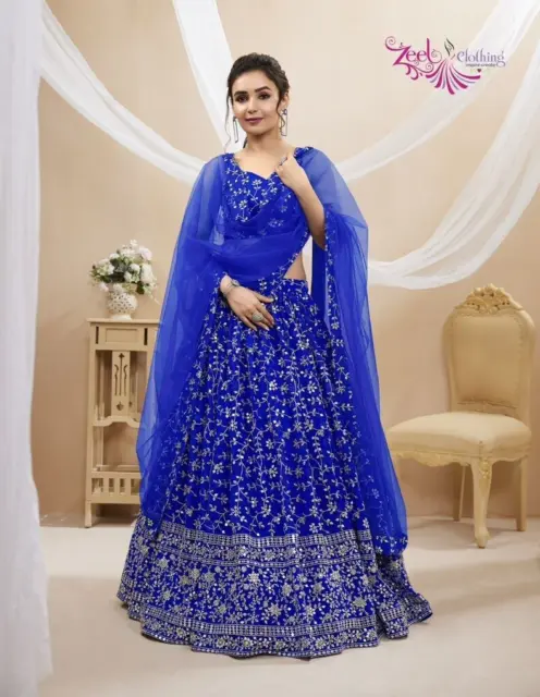 Mujer Precioso Bollywood Lehenga Vestido Indio Fiesta Diseñador Ropa Choli