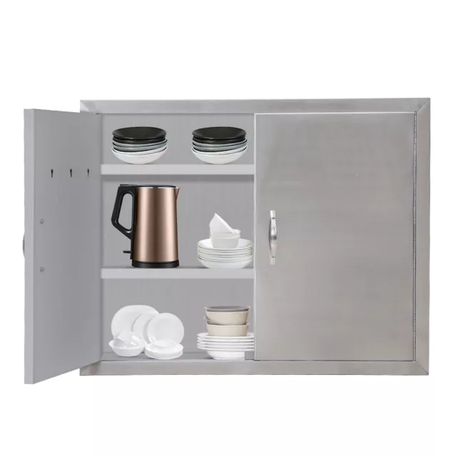 31"x24" Outdoor Kitchen BBQ Island Stainless Steel Double Access BBQ Door