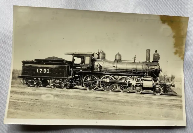 Vintage Photograph 1888 Locomotive Train 1791 Southern Pacific Lines B&W