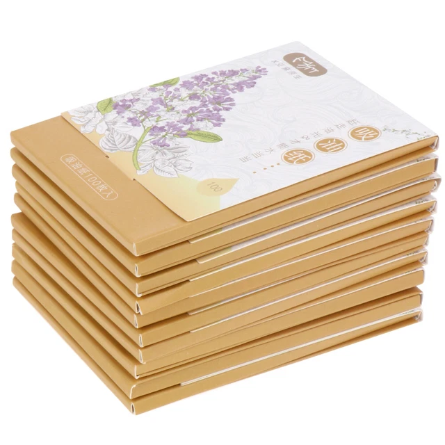 10 Boxes Öllöschpapier Fräulein Organisches Kohlelöschpapier Gesicht