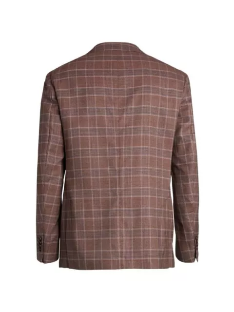 SAKS FIFTH AVENUE COLLECTION Glen Plaid Wool Sportcoat Notch lapels 40R $898 NWT 2