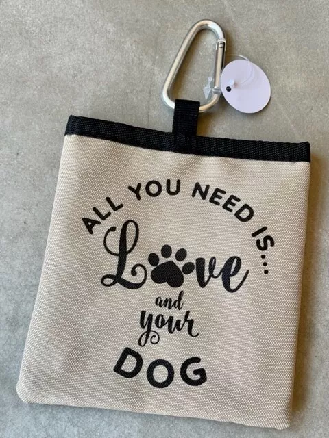 Personalised All You Need Is Love And A Dog Dog Pet Treat Bag