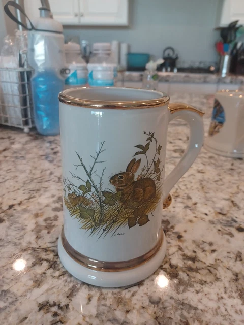 Vintage Jim Beam "Rabbits" Stein, Houston, Texas, 1979, Genuine Regal China!