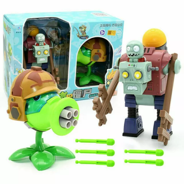 PLANTS VS ZOMBIES Gatling Pea Giant Zombies Toy Figure Doll Kids Birthday £13.19 -