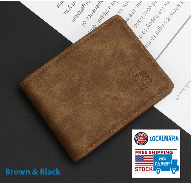 Fashion Leather Wallets Small Money Purses New Design Coin Bag Zipper  Retro USA