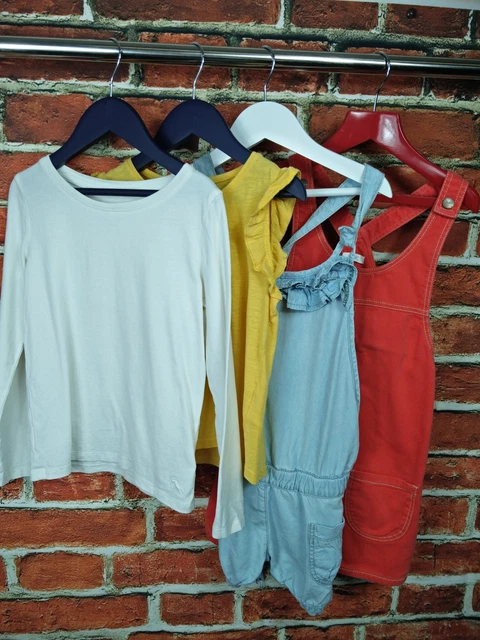 Girls Bundle Age 6 Years Next Zara H&M Summer Dungaree Dress Playsuit Tops 116Cm