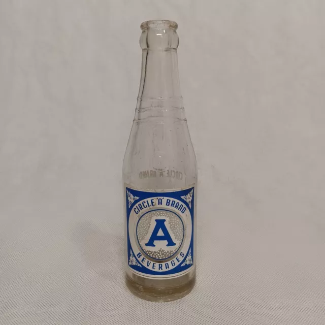 Circle A Brand Beverages Soda Bottle 7 oz Dr Pepper Bottling Shenandoah IA