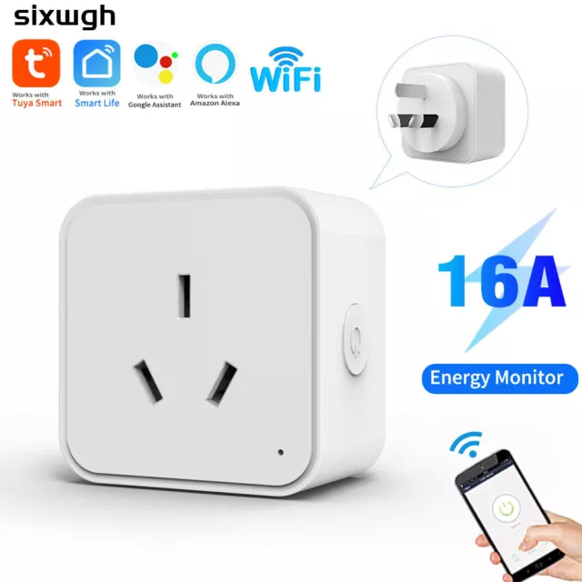 Smart AU Plug Outlet Switch For Alexa Google WiFi / Zigbee Socket Voice Control