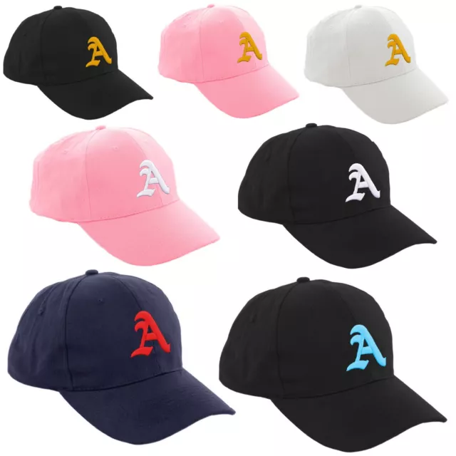 Boy Girl Baseball Cap Kids Gothic Letter A Adjustable Children Snapback Hat LA