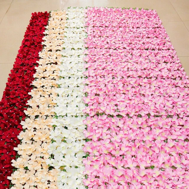 Artificiel Clôture Écran Plastique Imperméable Décoration Fleurs Tout Neuf