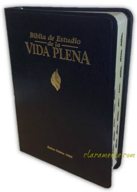 Biblia Pastoral de Estudio de la Vida Plena RV1960 imit negro con indice