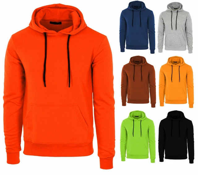 Felpa Uomo Cappuccio Primaverile Estiva in Cotone Slim Fit Maglia Leggera