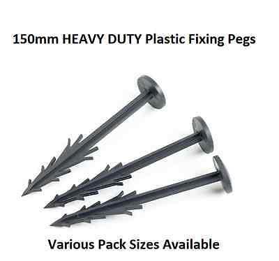 PLASTIC PEGS Heavy Duty Plastic Geotextile Membrane Pins FREE DELIVERY!!!
