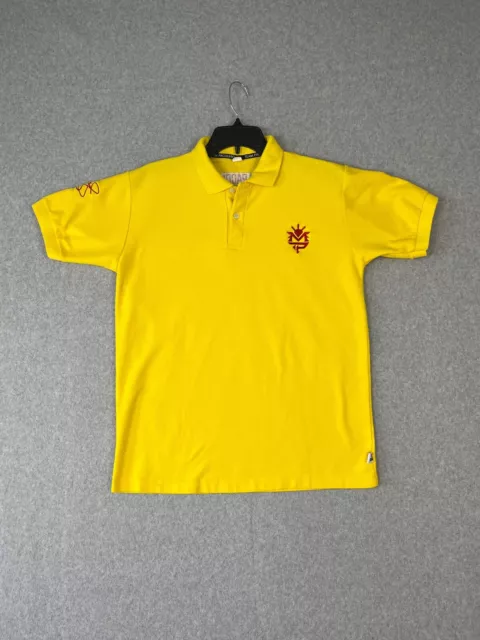 Manny Pacquiao Shirt Mens L Yellow Team Pacquiao Polo Sportswear PacMan Boxing