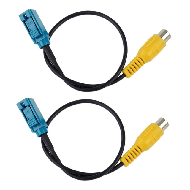 2x 8 Fakra telecamera guida posteriore cavo RCA adattatore parcheggio per I7I7