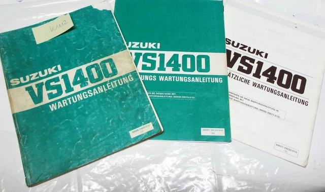 Suzuki VS 1400 Intruder manuale officina originale istruzioni di manutenzione tedesco