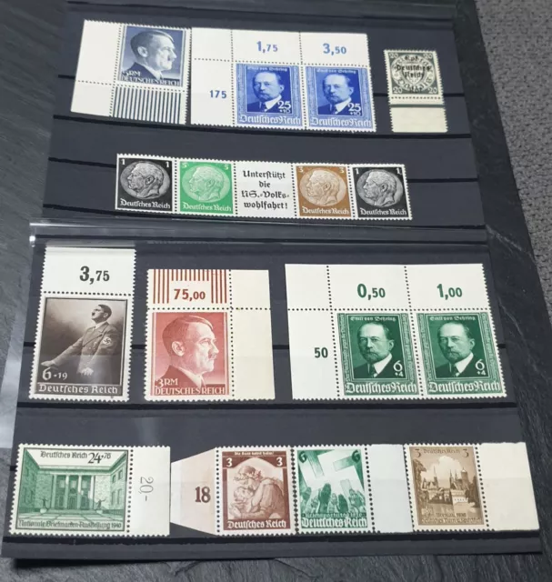 briefmarken deutsches reich lot postfrisch