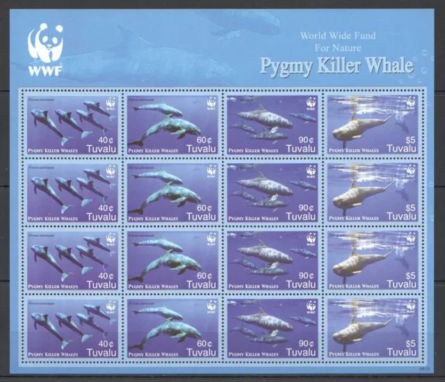 B1340 2006 Tuvalu Wwf Marine Life Pygmy Killer Whale Sh Mnh