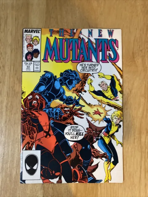 The New Mutants #53 July 1987 Marvel Chris Claremont Rick Leonardi