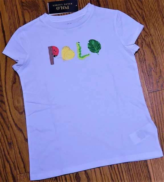 POLO RALPH LAUREN AUTHENTIC TODDLERS GIRLS BRAND NEW ORIGINAL T-SHIRT Sz 5, NWT