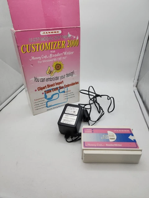 Lector de tarjetas Janome 10000 Memory Craft 10000/10001/9500 máquina bordadora