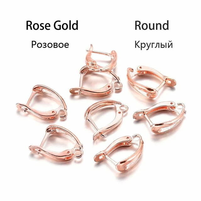Lever Back Solid French Earring Hooks Open Loop Setting New DIY Handmade Earring