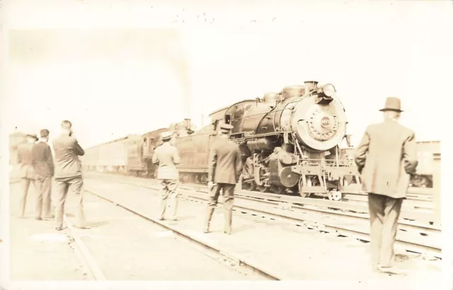 1940s RPPC Photo Post Card Steam Engine RailRoad Train RR PRR-68 rail road