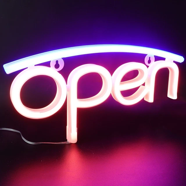Neon Led Lettering REUSABLE PVC NEON Sign Lamp for Bar Cafe Room Decor White LED £115.38 ...