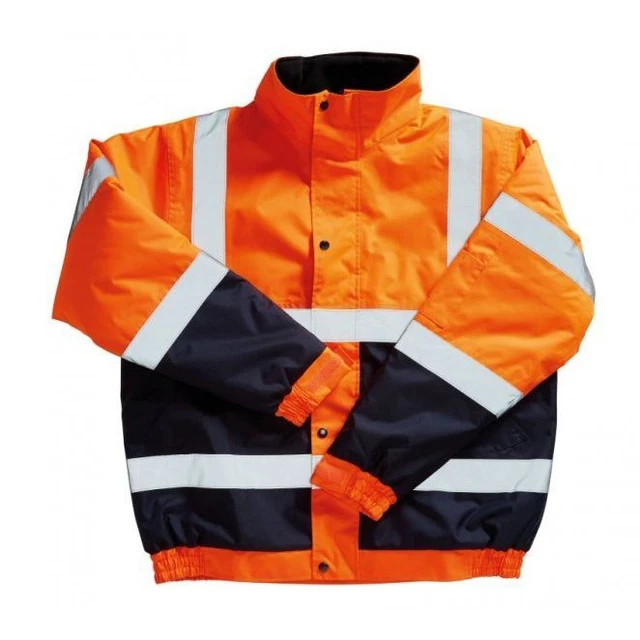 Blackrock Hi-Vis Giacca Bomber Bicolore Arancione/Navy Large