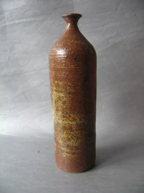 Vase soliflore en grès pyrité à col fin
