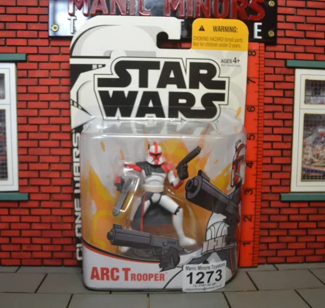 Star Wars 3.75" Action Figure Carded - Clone Wars Animated - Arc Trooper - #1273