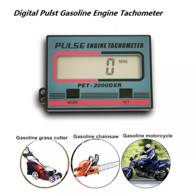 Universal LCD Digital Motorrad Kilometerzähler Tachometer Drehzahlmesser 12V Neu