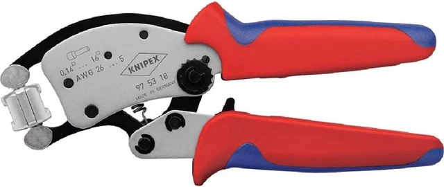 Knipex Crimping Pliers For End Sleeves - 0.08-10mm?? Capacity With Parallel Loading Feature